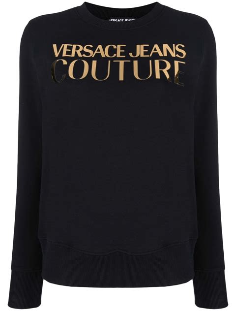 versace jeans crew neck sweatshirt navy|Versace Jeans couture.